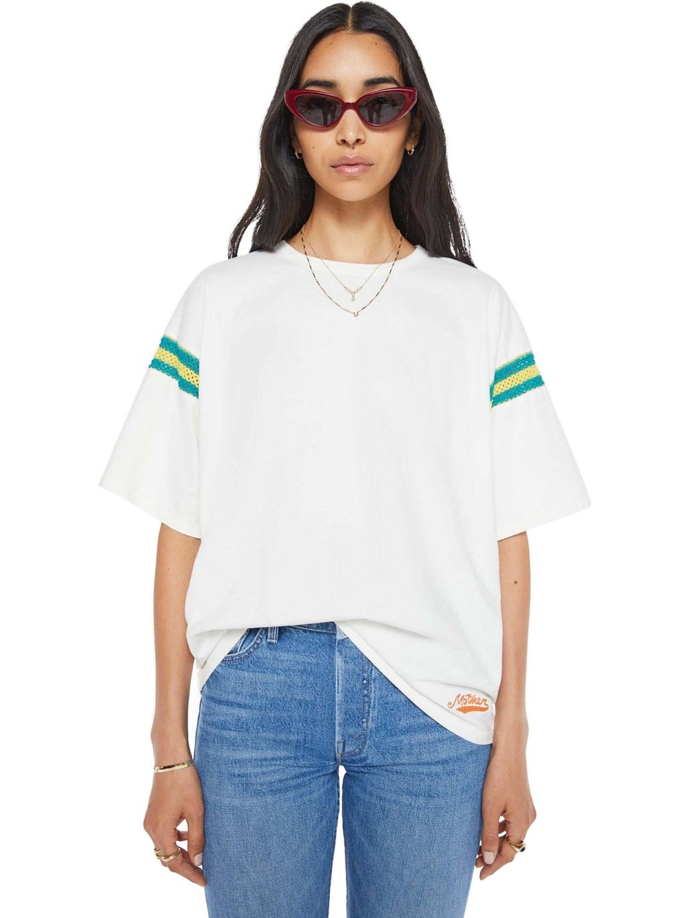 Mother The Sleep Over Inset Tee Size XS